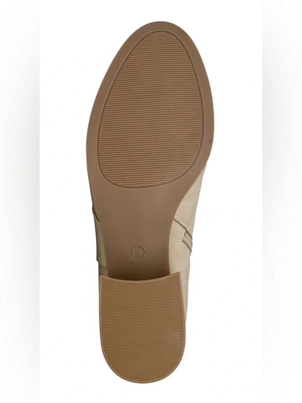 KIM ROGERS Elaine Booties Women's Beige Ankle Boots - Low Block Heel NWT- No box